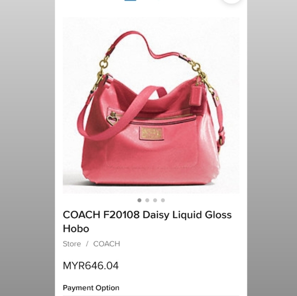 COACH Poppy Daisy liquid Gloss Hobo - Picture 14 of 17